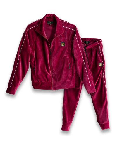 Bordó bársony melegítőszett