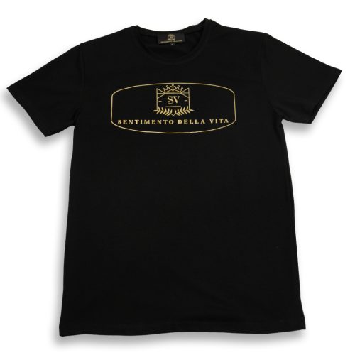 Sentimento fekete póló logo