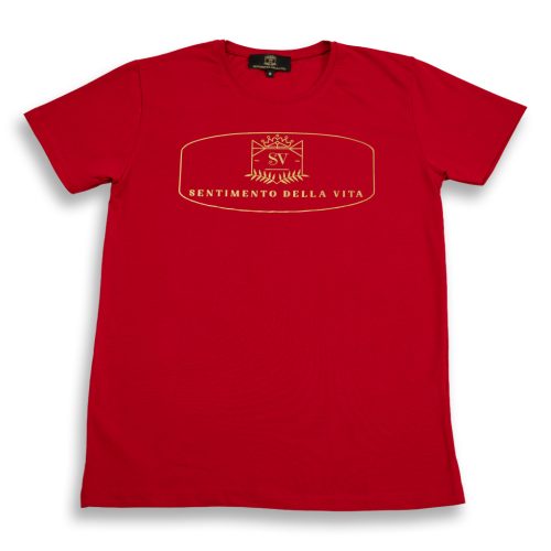 Sentimento piros póló logo